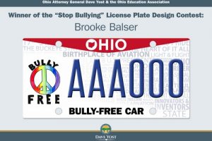 Image: "Stop Bullying" License Plate