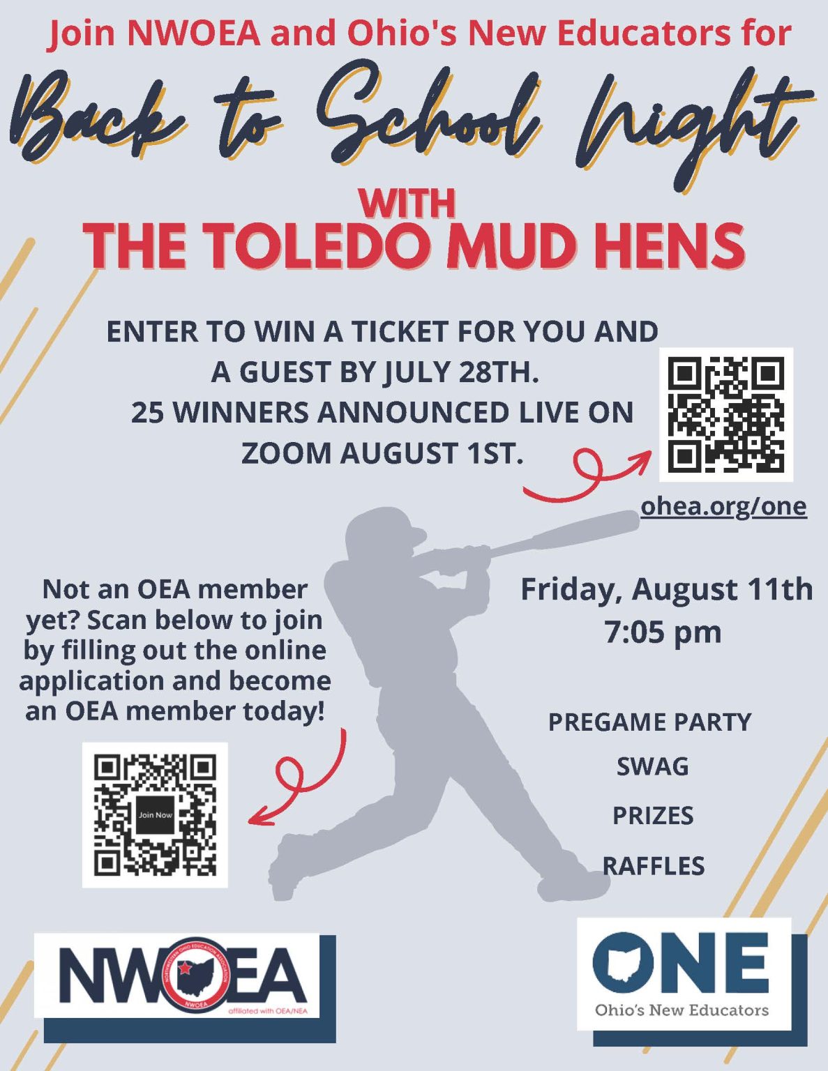 Win NWOEA Toledo Mud Hens Tickets Ohio Education Association