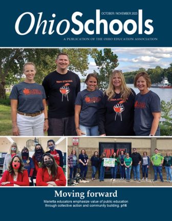 October-November 2023 Ohio Schools magazine cover