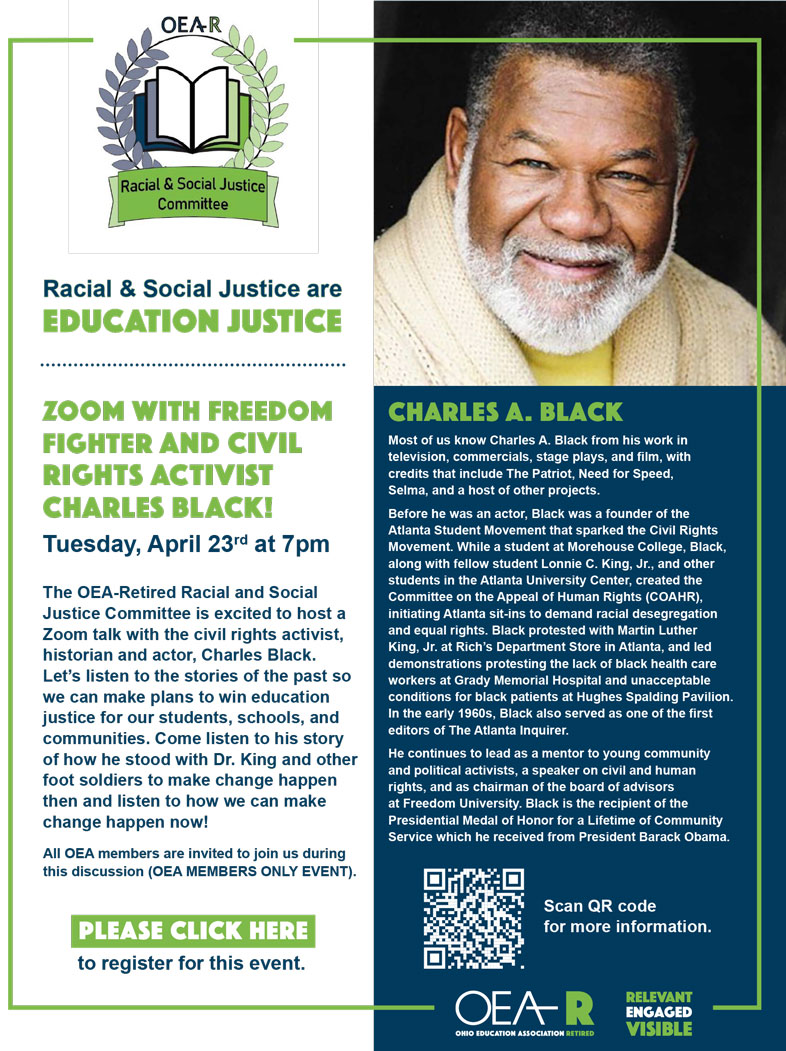 Zoom with Freedom Fighter and Civil Rights Activist Charles Black ...