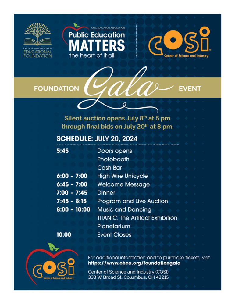 2024 OEA Education Foundation Gala Event Schedule