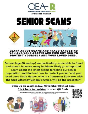 image: Senior Scams webinar