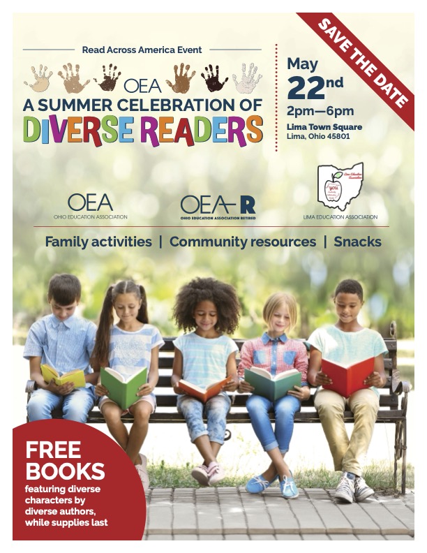 image: 2025 Summer Celebration of Diverse Readers Save the Date flyer